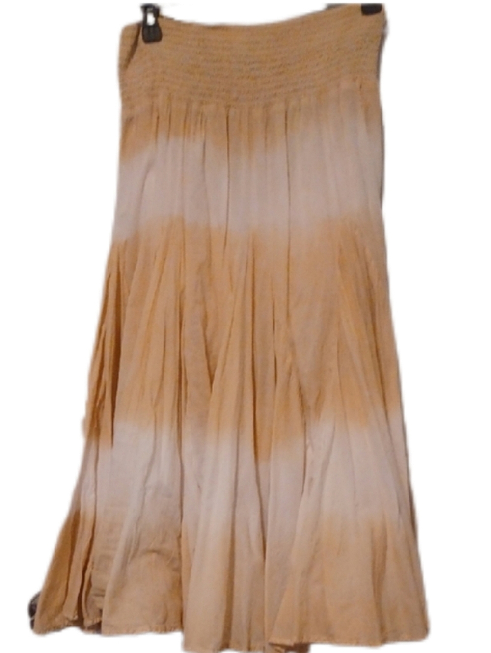<< Context Cream and Tan Tie-Dye Maxi Skirt